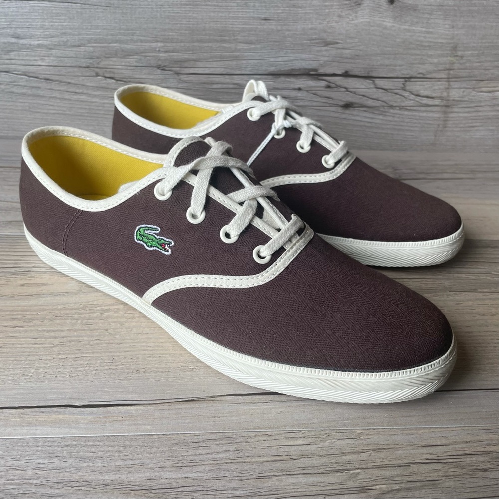 New Lacoste Women’s Sport Brown Tennis Shoes Gambetta 7.5 EUR 39